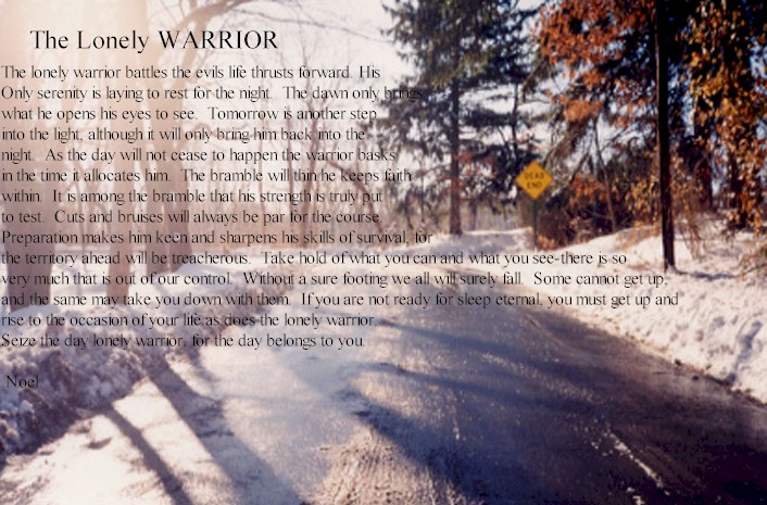 the path of the warrior is a lonely one